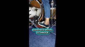 Good Bass Drum Kick Pedal Technique Drum Lesson Beginner to Advanced