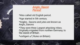 History of Anglo-Saxon period